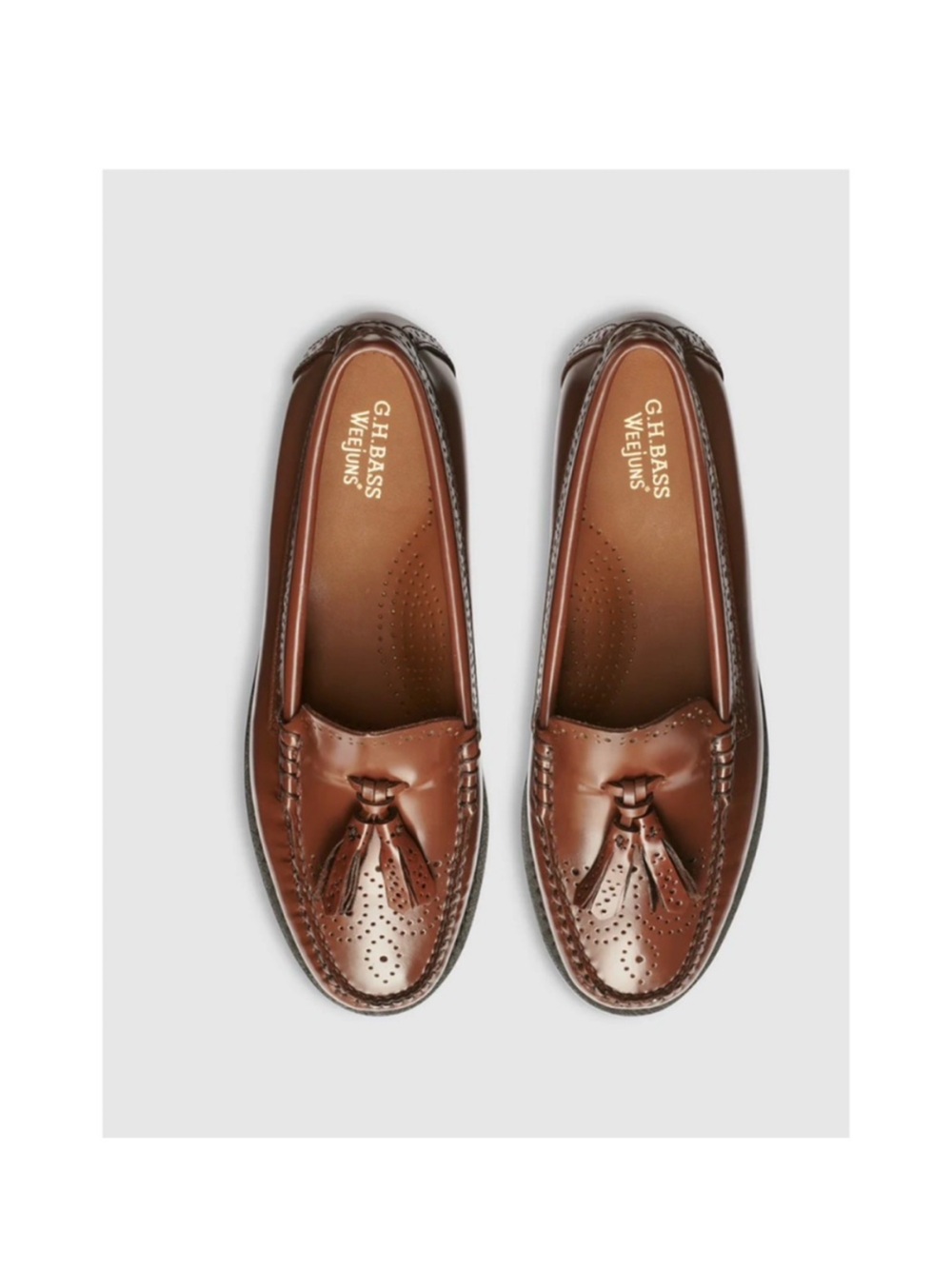 G.H. Bass & Co. Women’s Brown Leather Tassel Loafers